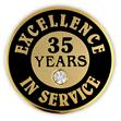 Excellence In Service Pin - 35 years